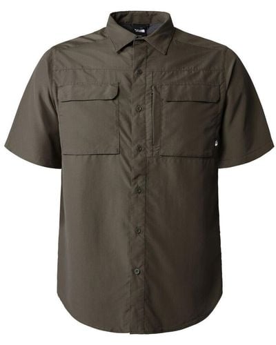 The North Face Chemise NF0A4T19 M SS SEQUOIA-21L NEW TAUPE - Vert