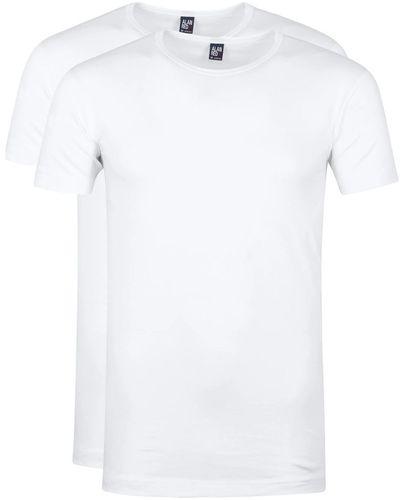 Alan Red T-shirt T-Shirts Ottawa Stretch Blanc (Lot de 2)