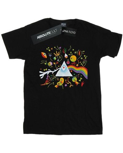 Pink Floyd T-shirt Miro 70s Prism - Noir