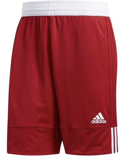 adidas Short Pantaloni Corti 3G Spee Rev Rosso - Rouge