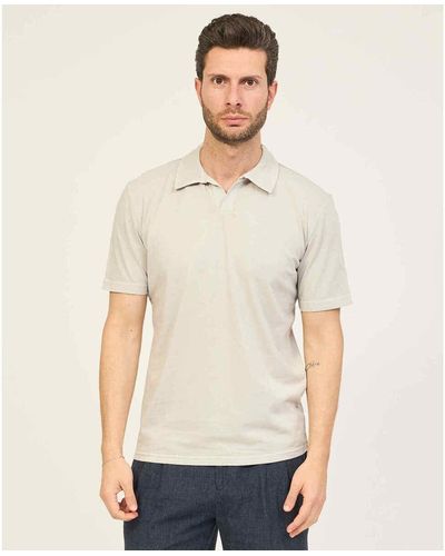 Ecoalf T-shirt Polo en coton sans boutons - Neutre