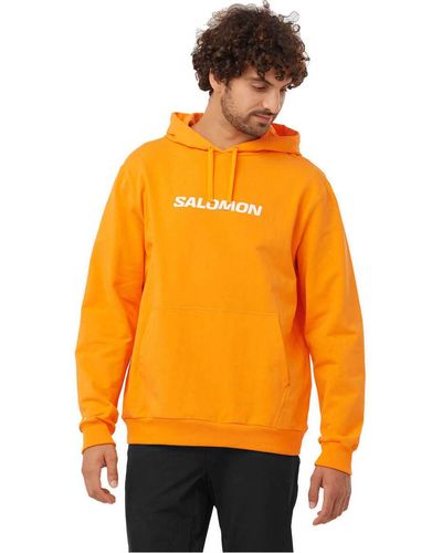 Salomon Pull SAL LOGO PERF HOODIE M - Orange