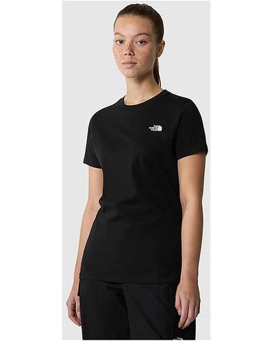 The North Face T-shirt - W S/S SIMPLE DOME SLIM TEE - Noir