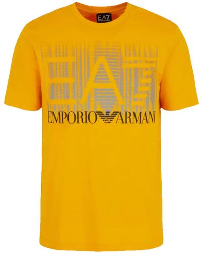 EA7 T-shirt T-shirt 3DPT44 PJ02Z Uomo Giallo scuro - Jaune