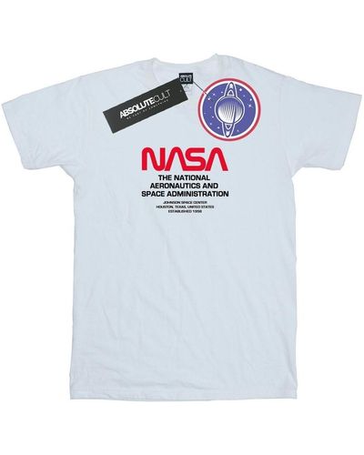 NASA T-shirt Worm Blurb - Bleu
