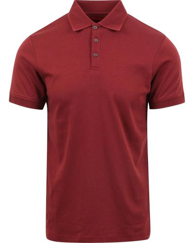 Suitable T-shirt Polo Liquid Bordeaux - Rouge