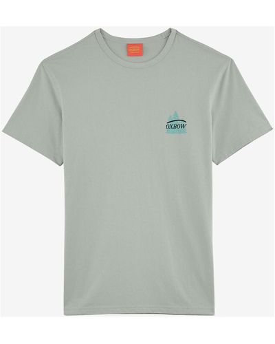 Oxbow T-shirt Tee-shirt manches courtes imprimé P2TUZZY - Gris