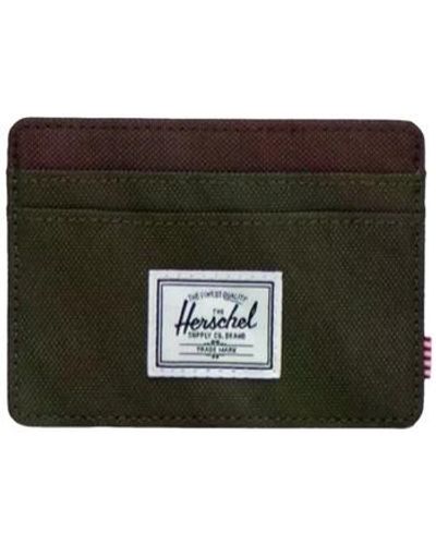 Herschel Supply Co. Portefeuille Charlie Eco Wallet - Ivy Green/Chicory - Noir