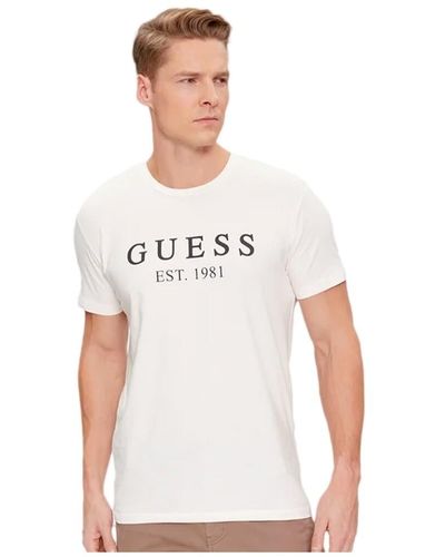 Guess T-shirt EST 1981 - Blanc