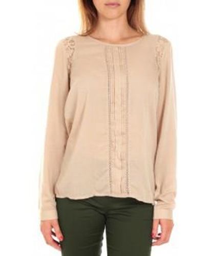 Vero Moda Blouses Top LYON LS Doeskin Beige - Neutre