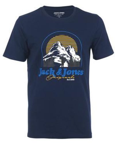 Jack & Jones T-shirt TEE-SHIRT LOISIRS - NAVY BLAZER - L - Bleu