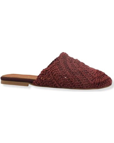 TON GOÛT Chaussons Sabot Donna Bamboo Bordeaux ALICE - Rouge