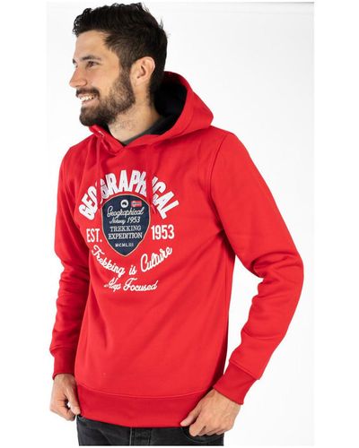 GEOGRAPHICAL NORWAY Sweat-shirt GARLON sweat pour - Rouge