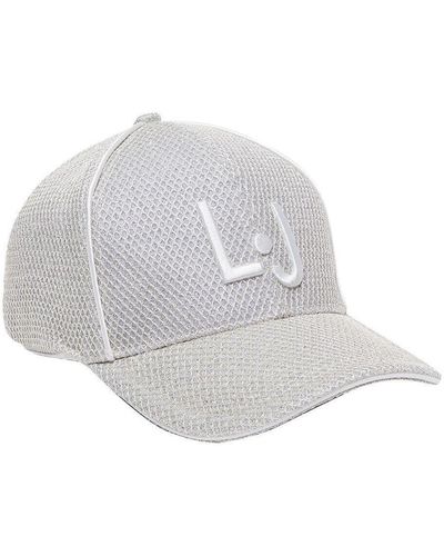 Liu Jo Casquette Casquette de baseball Lurex® avec logo - Blanc