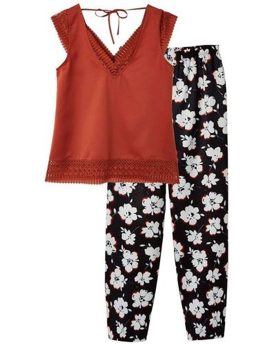 Pommpoire Pyjamas / Chemises de nuit Pyjama noir Cookie - Rouge