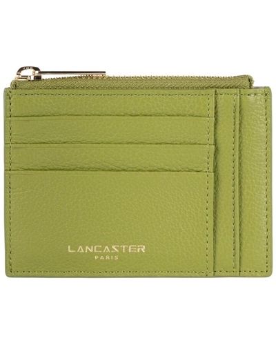 Lancaster Portefeuille Porte cartes Ref 53834 Olive 12*9*1 cm - Vert