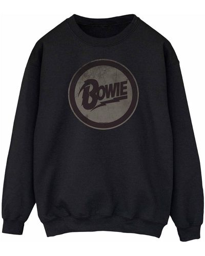 David Bowie Sweat-shirt Circle Logo - Noir