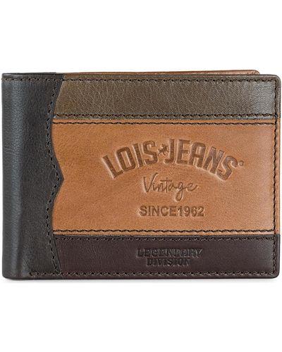 Lois Portefeuille Portefeuille pour hommes à peau horizontale - Marron