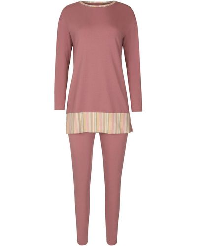 Lisca Pyjamas / Chemises de nuit Pyjama tenue d'intérieur leggings tunique manches longues - Rose
