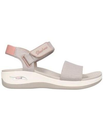 Skechers Sandales 163310 TPPK Mujer Taupe - Blanc