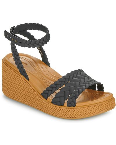 Crocs™ Sandales Brooklyn Woven Ankle Strap Wdg - Bleu