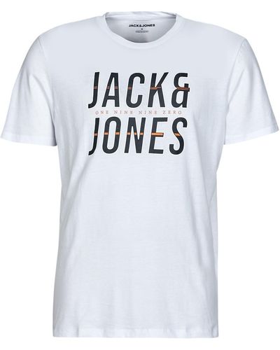 Jack & Jones T-shirt JJXILO TEE SS CREW NECK - Blanc
