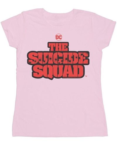 Dc Comics T-shirt The Suicide Squad Movie Logo - Rose