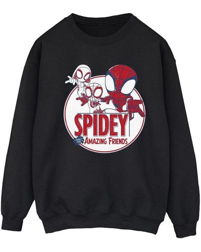 Marvel Sweat-shirt Spidey And His Amazing Friends Circle - Noir