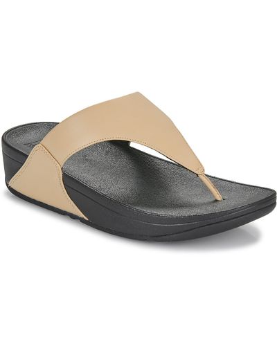 Fitflop Tongs Lulu Leather Toepost - Gris