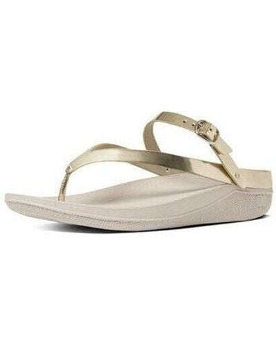 Fitflop Sandales FLIP TM LEATHER SANDAL Gold Mirror - Métallisé