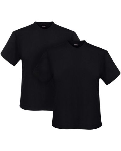 Adamo T-shirt Lot de 2 T-shirts coton - Noir