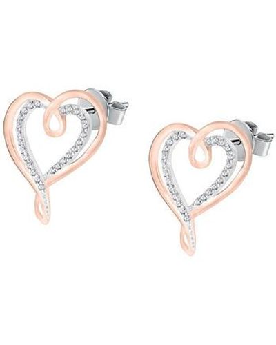 Cleor Boucles oreilles Boucles d'oreilles en argent 925/1000 et zircon - Métallisé