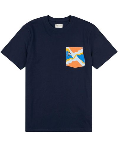 Penfield T-shirt T-shirt Printed Chest Pocket - Bleu