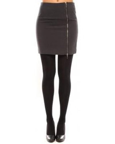 Vero Moda Jupes Goss NW Short Skirt 10098577 Gris - Noir