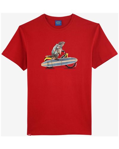 Oxbow T-shirt Tee-shirt manches courtes imprimé P2TECHAK - Rouge