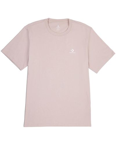Converse Polo LEFT CHEST STAR CHEV EMB SS TEE - Rose
