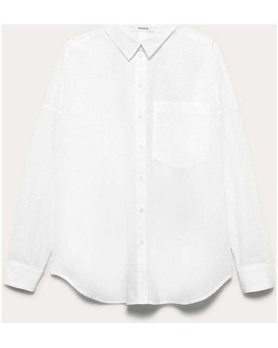 Promod Chemise Maxi-chemise unie éco-conçue - Blanc