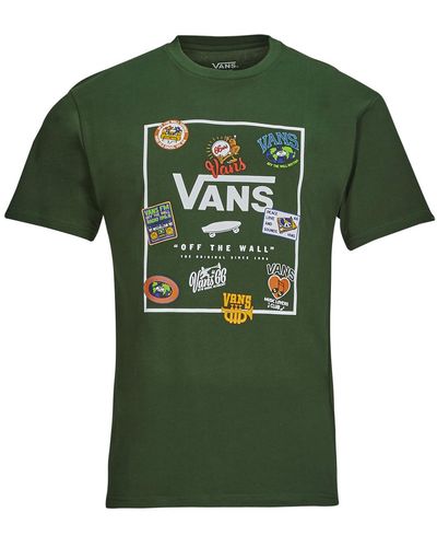 Vans T-shirt MN CLASSIC PRINT BOX - Vert