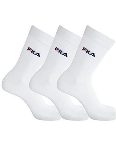 Fila Chaussettes chaussettes de sport lot de 3 paires - Blanc
