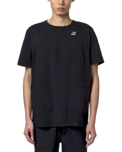 K-Way T-shirt Seril Travel T-Shirt Noir Pur