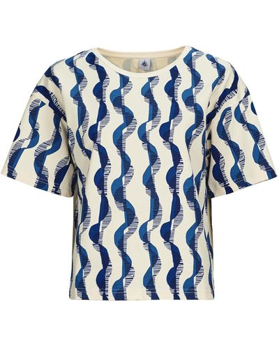 Petit Bateau T-shirt MC COL ROND - Bleu