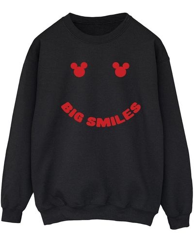 Disney Sweat-shirt Mickey Mouse Big Smile - Noir