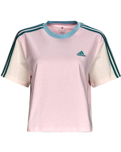 adidas T-shirt 3S CR TOP - Rose