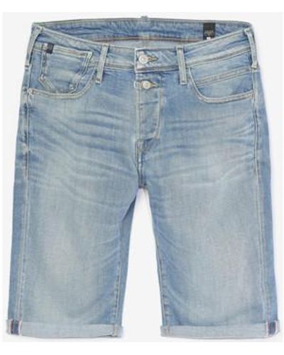 Le Temps Des Cerises Short Bermuda laredo en jeans bleu clair délavé
