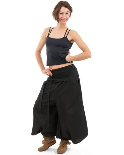Fantazia Pantalon Pantalon sarouel style jupe noire