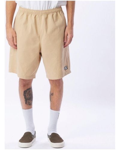 Obey Short Easy relaxed twill short - Neutre