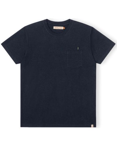 Revolution T-shirt T-Shirt Regular 1341 WEI - Navy - Bleu
