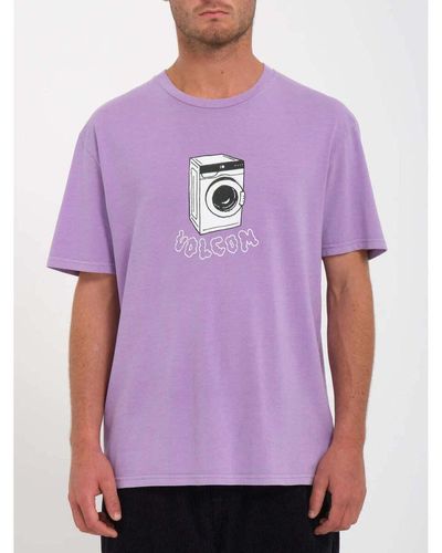 Volcom T-shirt Camiseta Volwasher - Paisley Purple - Violet