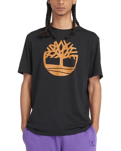 Timberland T-shirt Kennebec River Tree Logo - Noir