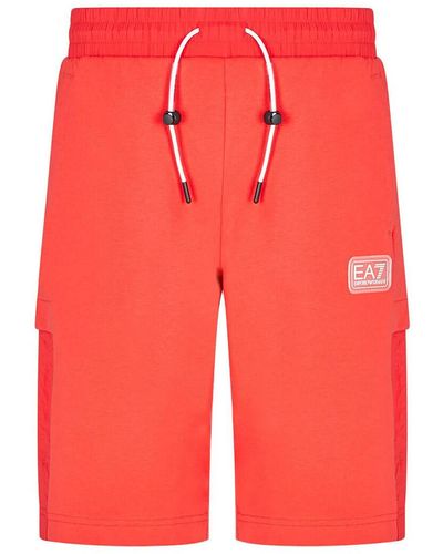 EA7 Shorts chino - Rouge